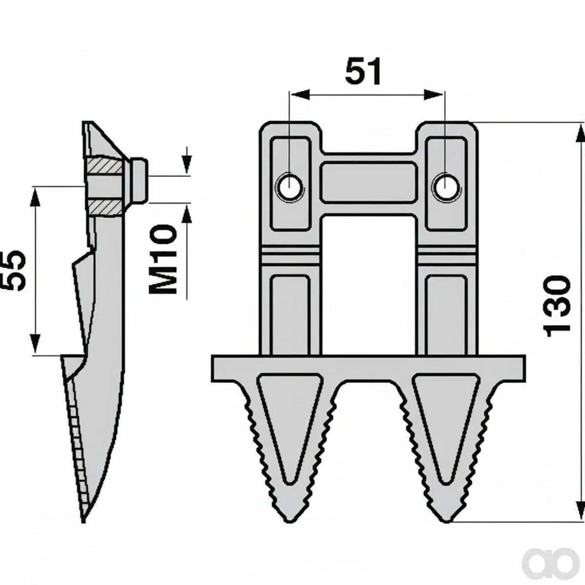 Prillinger - 00603175 - Double Mulching Finger Instead Of
