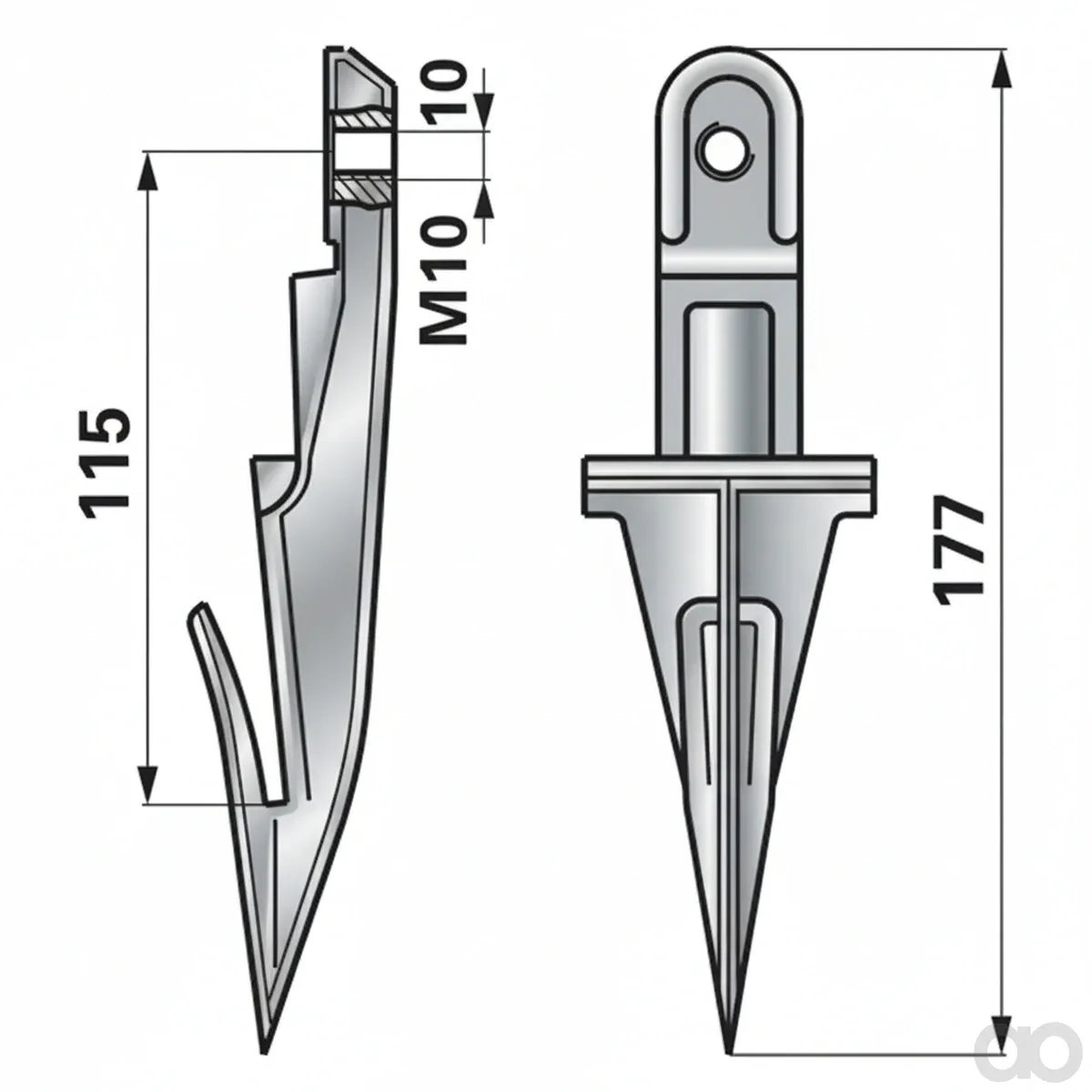 Prillinger - 00603189 - Single Finger Solid Steel Finger A