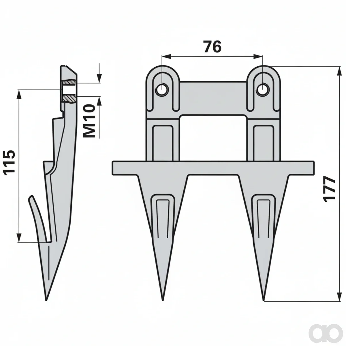 Prillinger - 00604190 - Double Finger Bucher H150181360