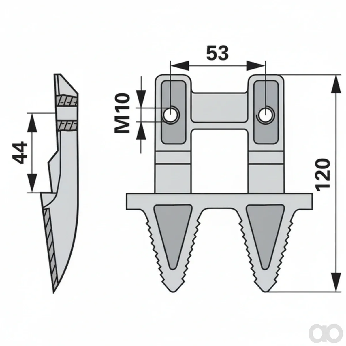 Prillinger - 00604212 - Double Mulching Finger Right Instead