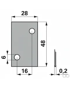 Prillinger - 00606285 - Adjusting Plate 0.2 mm