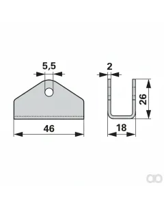 Prillinger - 00606369 - Mounting Shoe 1-Hole