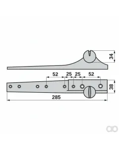 Prillinger - 00606405 - Cutter Head Cast With 8 mm Holes