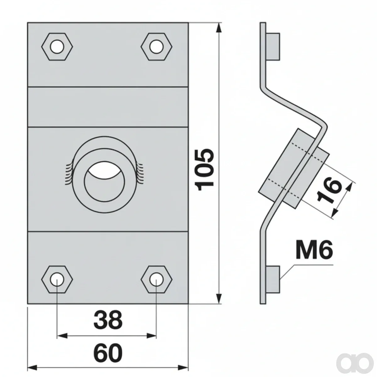 Prillinger - 00606737 - Upper Bearing Holder