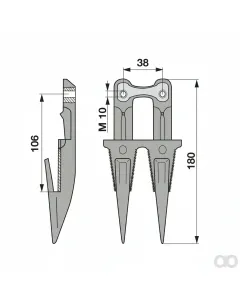 Prillinger - 00606793 - Double Finger A41 Deep Cut