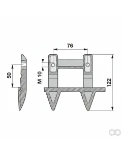 Prillinger - 00606795 - Double Mulching Finger Right