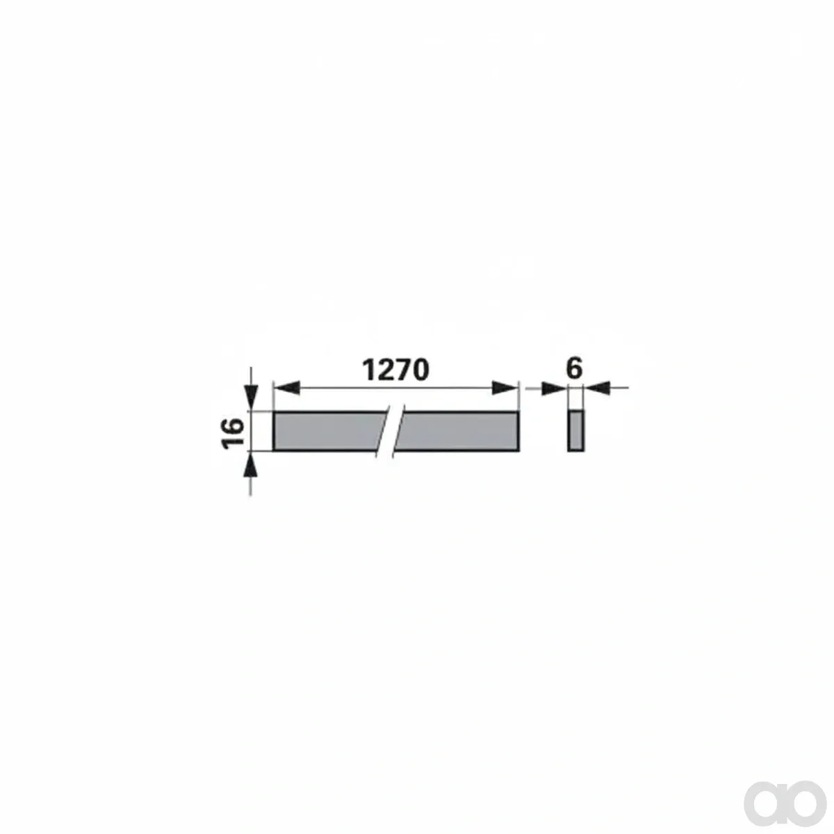 Prillinger - 00608343 - Friction Bar 127 cm Instead Of