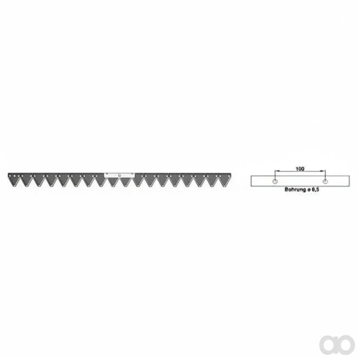 Prillinger - 00608363 - Mower Blade With Reinforcement Bar