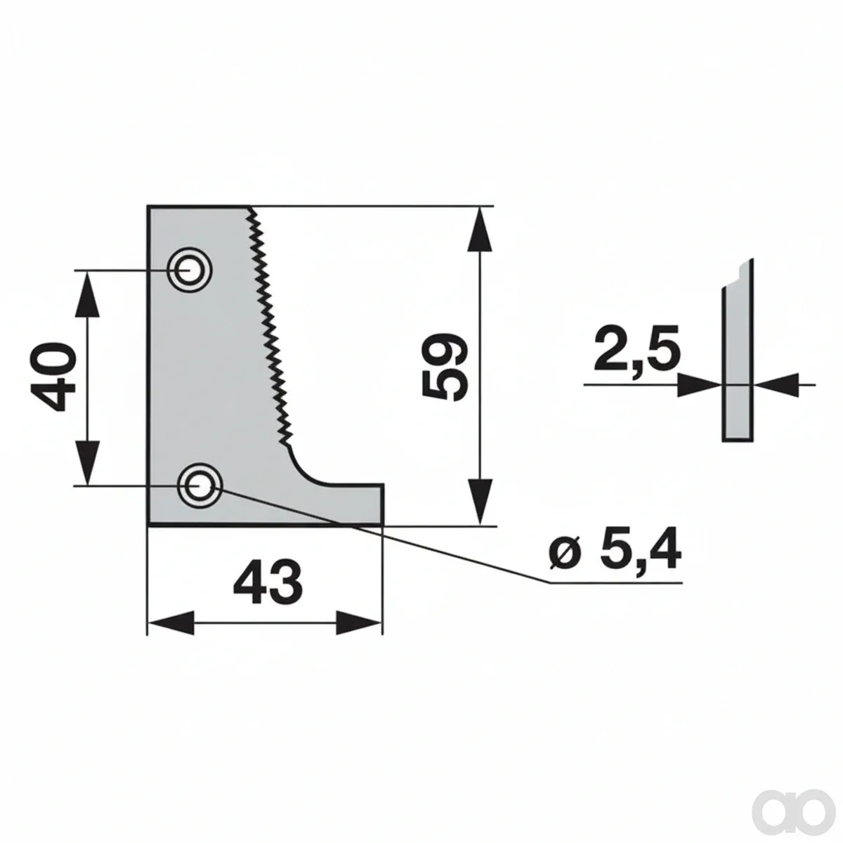 Prillinger - 00615125 - Shoe Plate Left