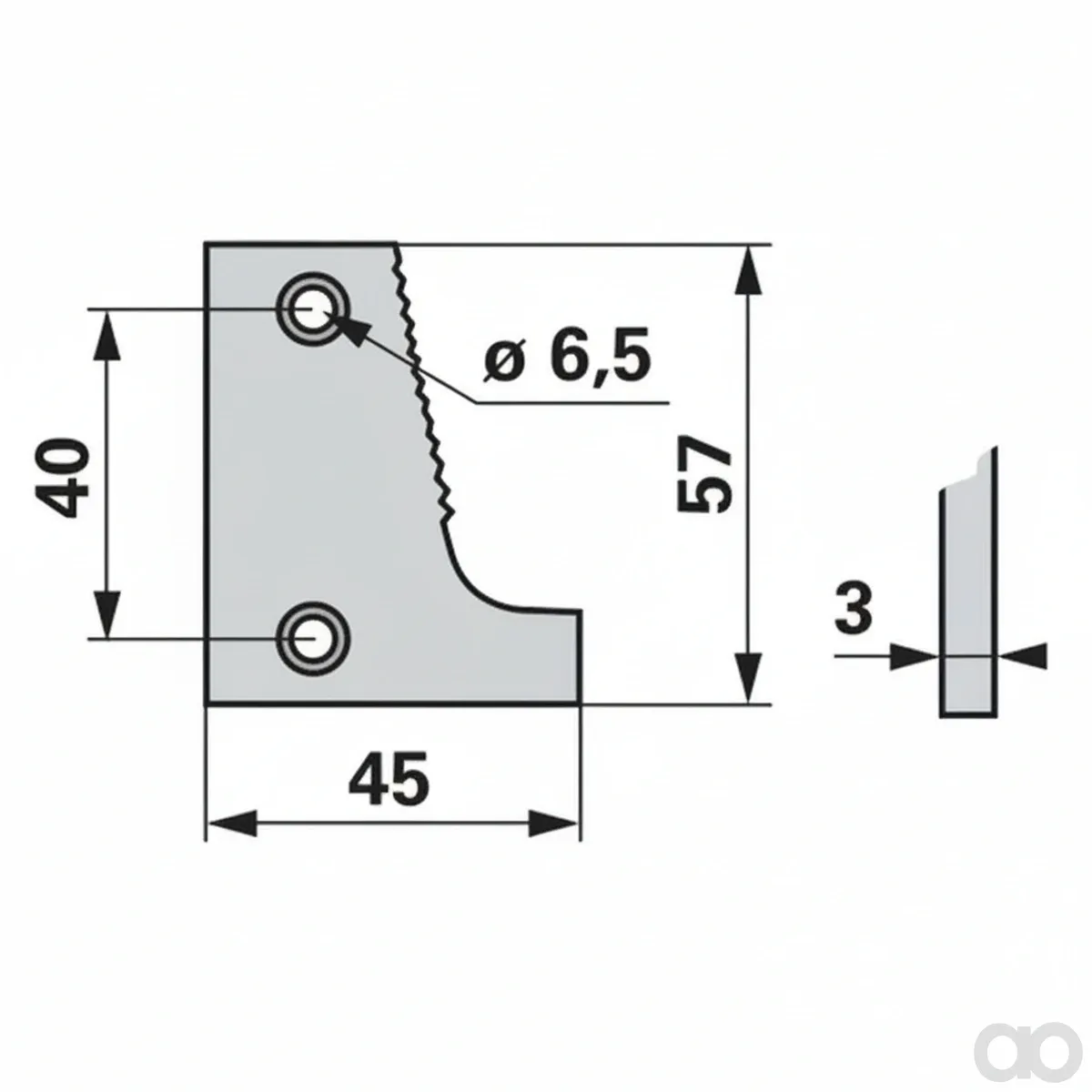 Prillinger - 00615188 - Shoe Plate Left