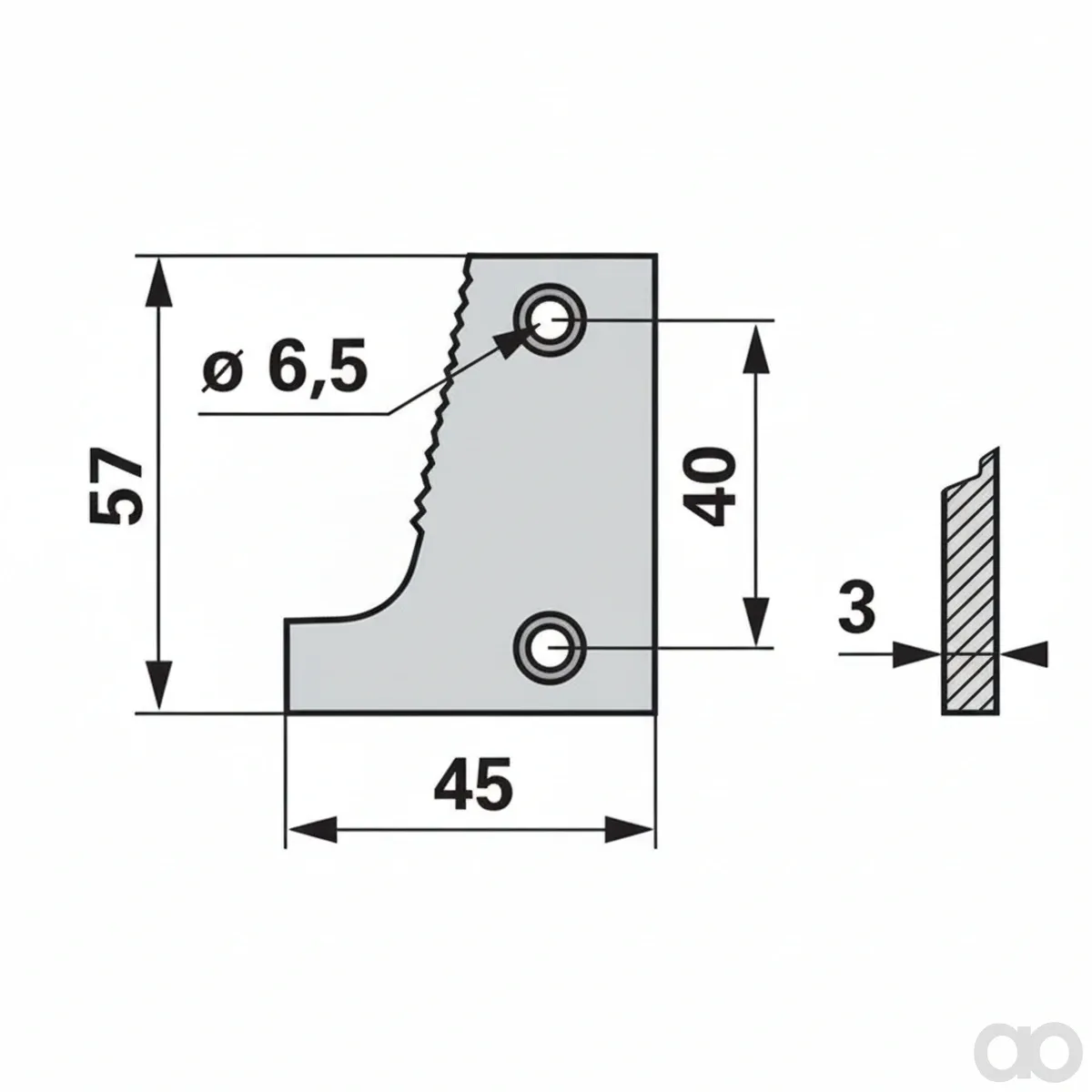 Prillinger - 00615189 - Shoe Plate Right