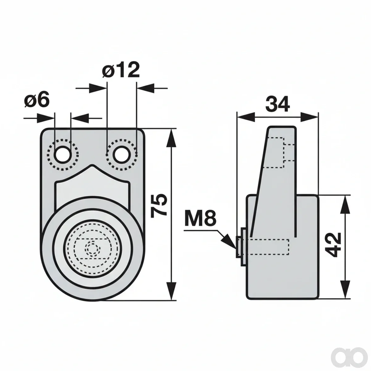Prillinger - 00616438 - Rocking Lever Mounting