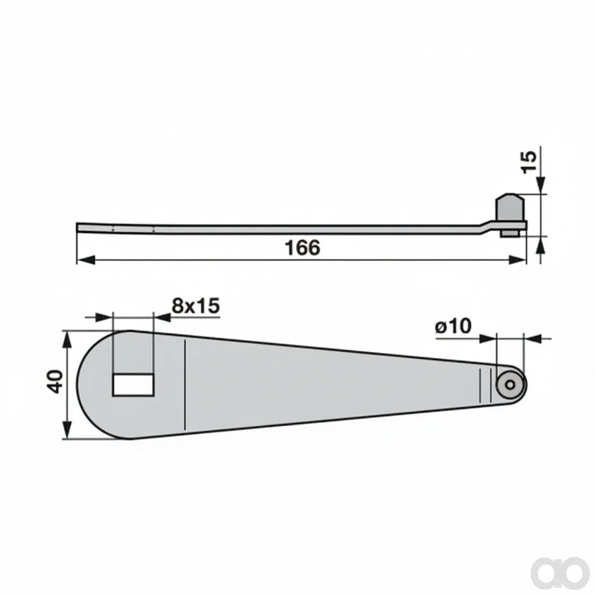 Prillinger - 00616439 - Rocking Lever (Spring)