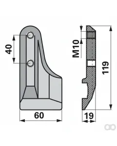 Prillinger - 00616562 - Knife Holder Bottom