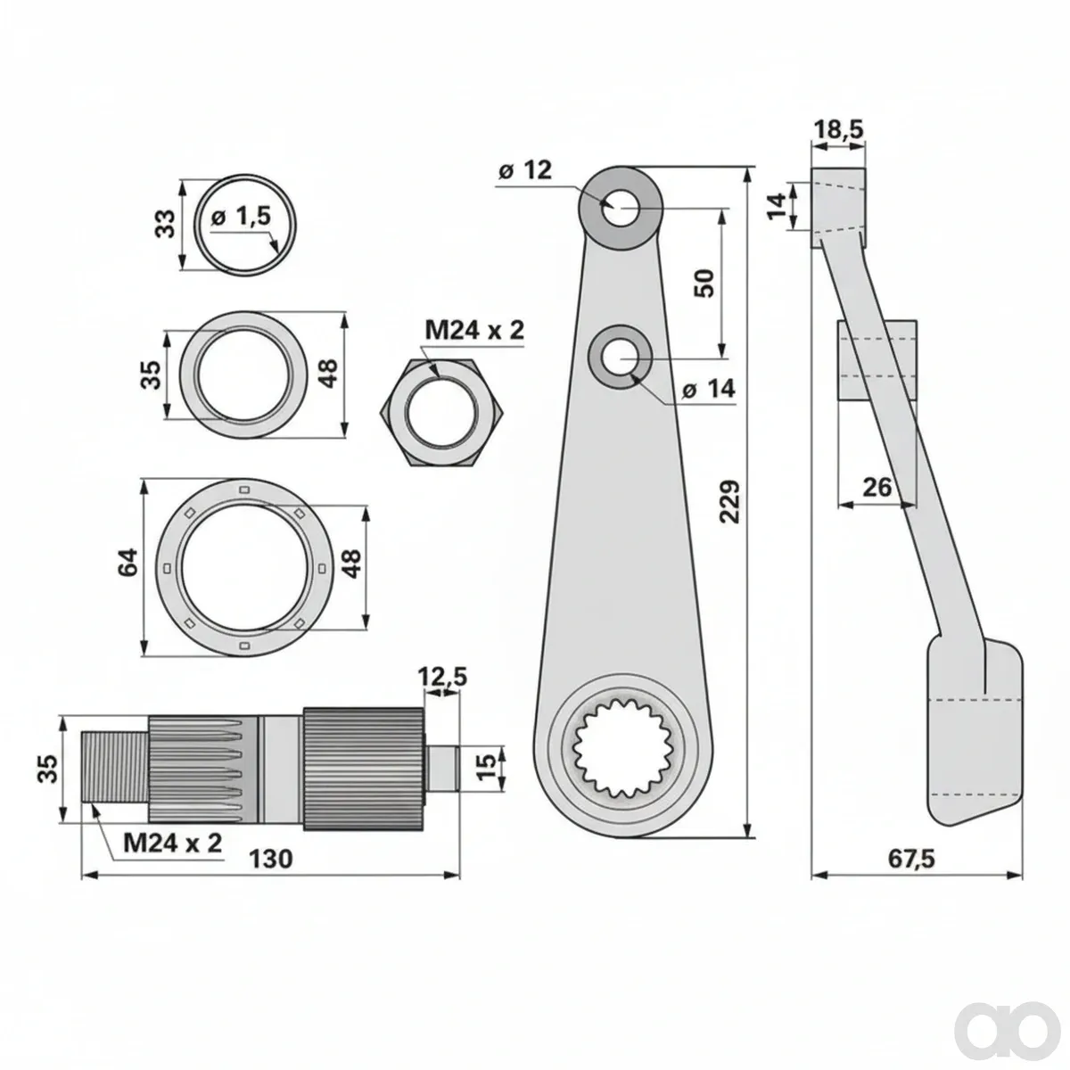 Prillinger - 00616609 - Rocking Lever For Bcs 523.589680