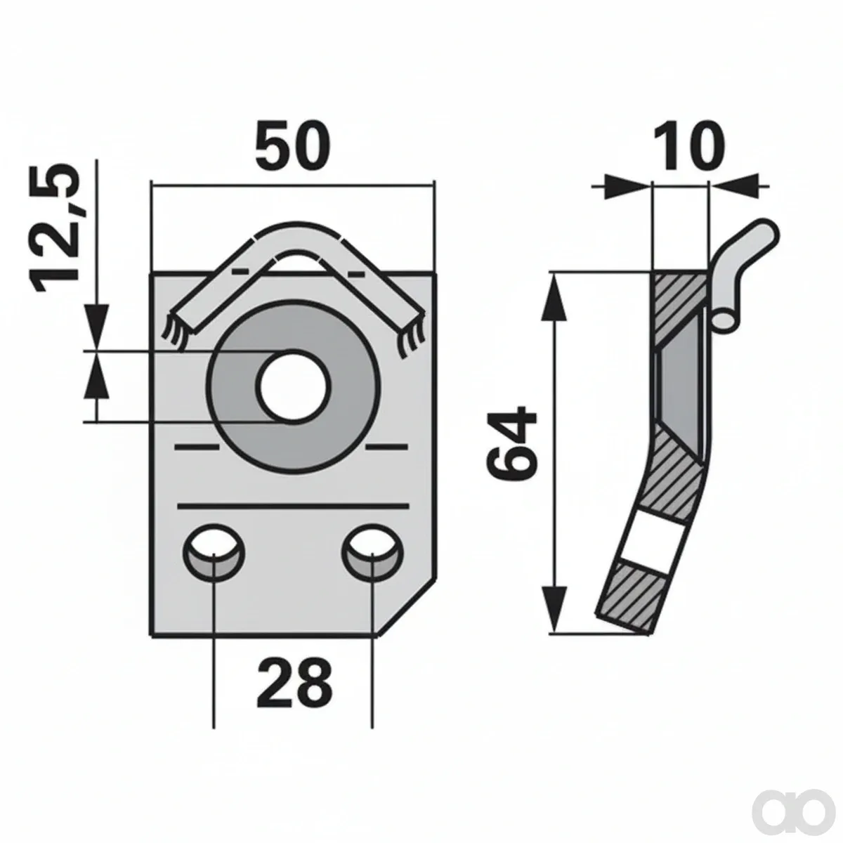Prillinger - 00618186 - Support Plate Right Instead