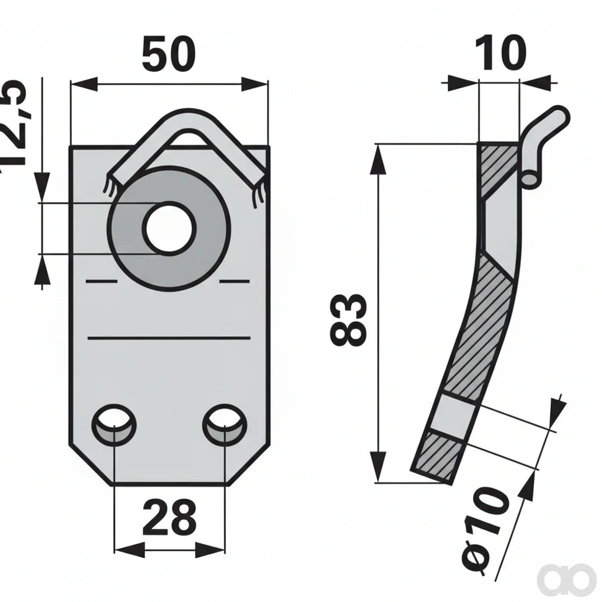 Prillinger - 00618187 - Support Plate Left Instead