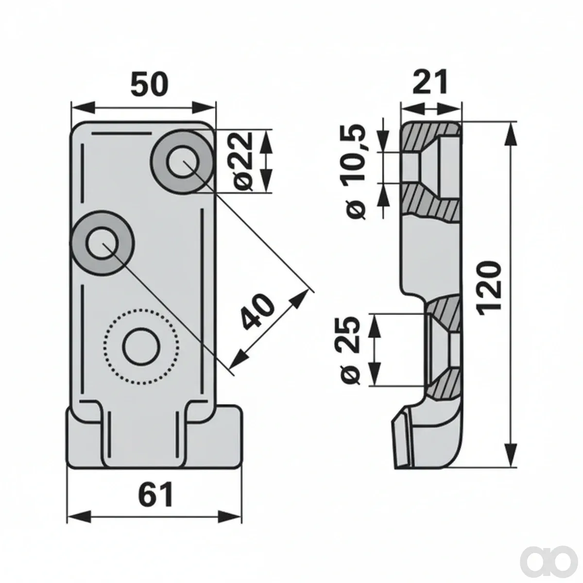 Prillinger - 00618469 - Outer Shoe Sole Left
