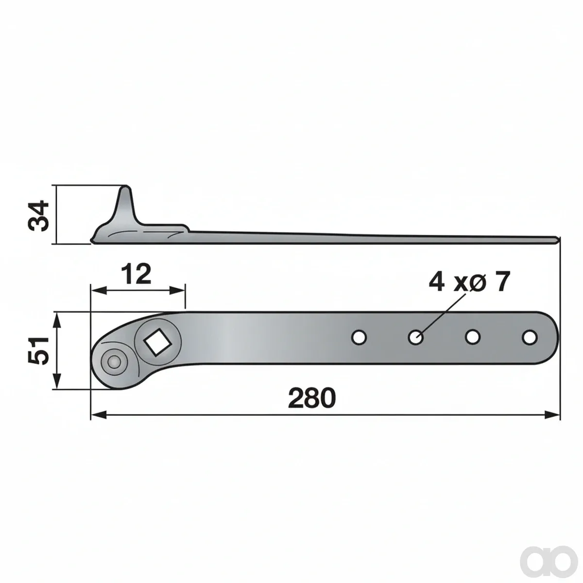 Prillinger - 00623320 - Headband With 4-Edge Hole Ins