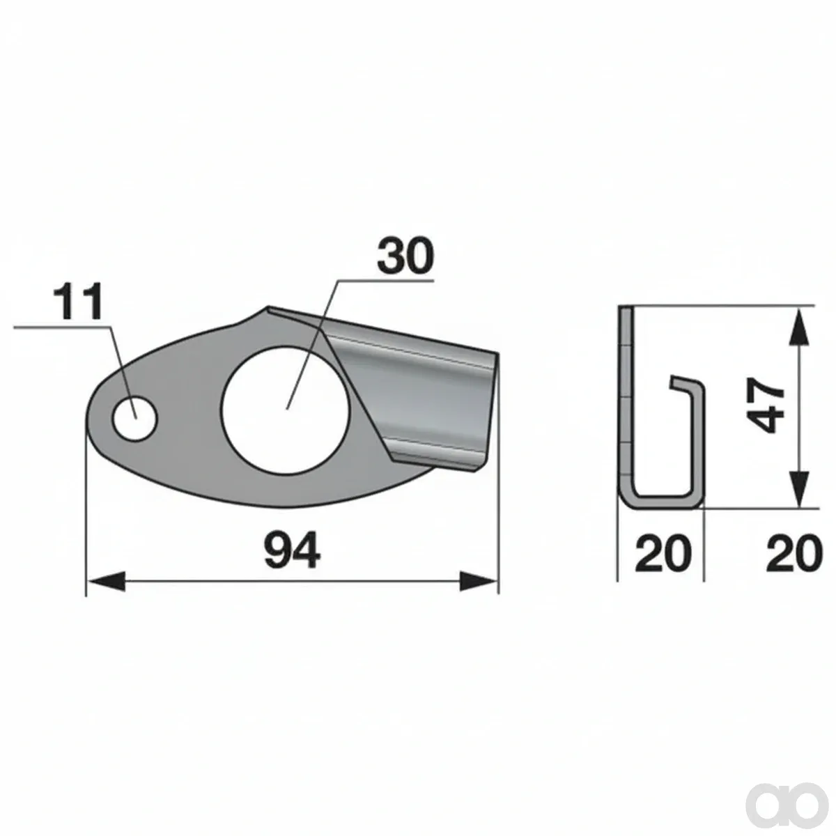 Prillinger - 00623324 - Safety Hook Instead of M