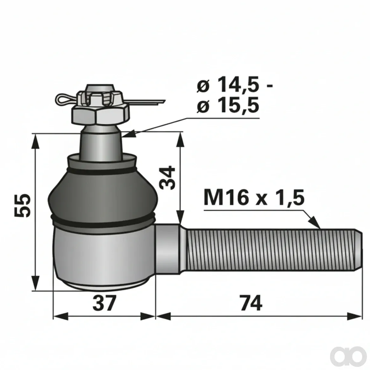 Prillinger - 00624461 - Ball Joint Right and Left