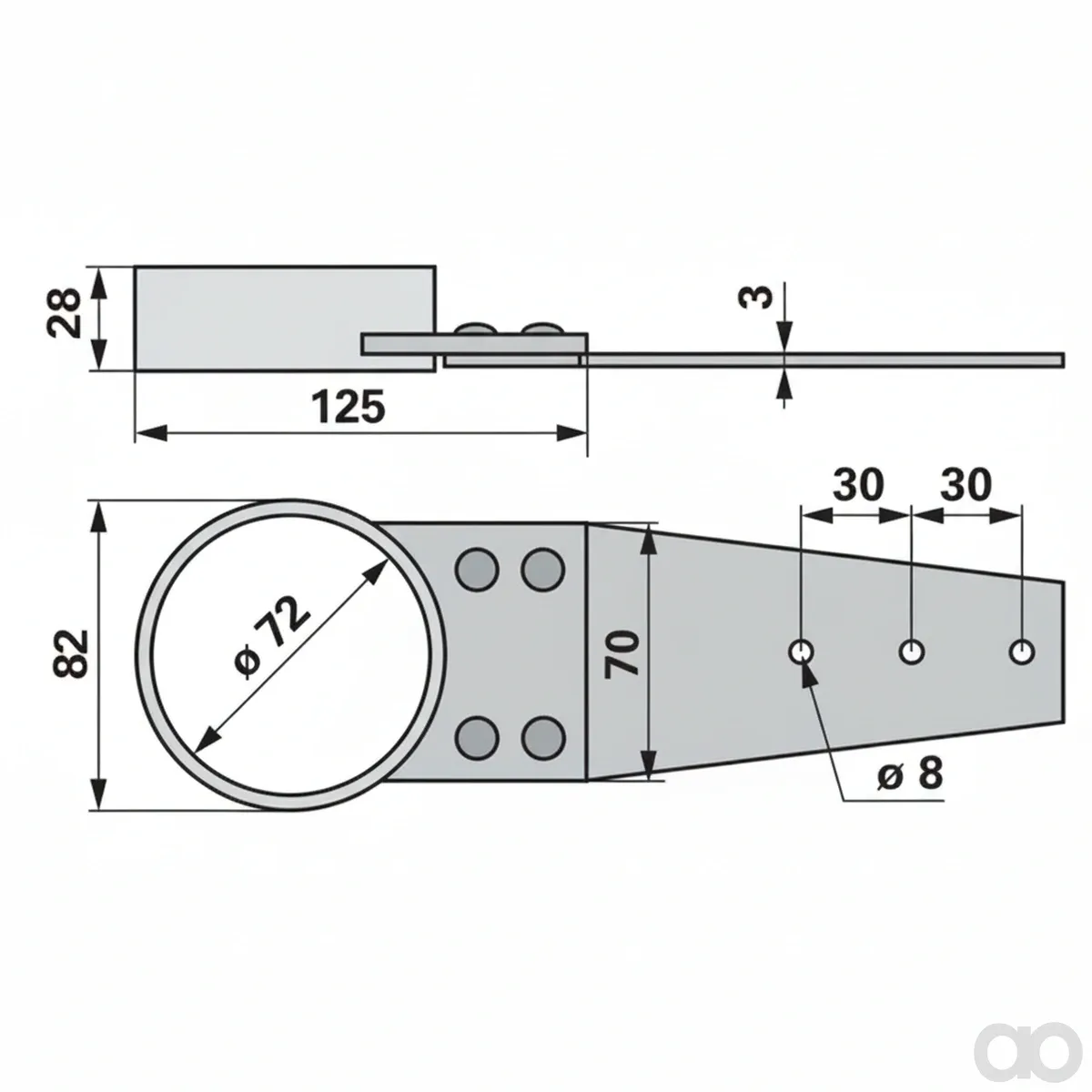Prillinger - 00624465 - Bearing Shell ID 72 mm Instead