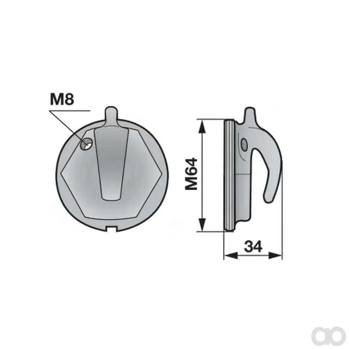 Prillinger - 00626305 - Hook Cover Instead of Mortl
