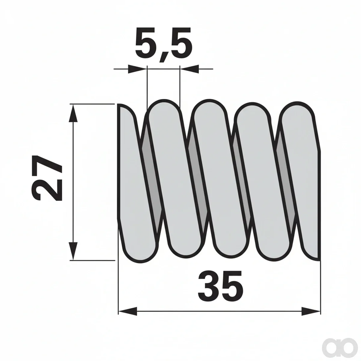Prillinger - 00627126 - Swath Plate Spring Instead of