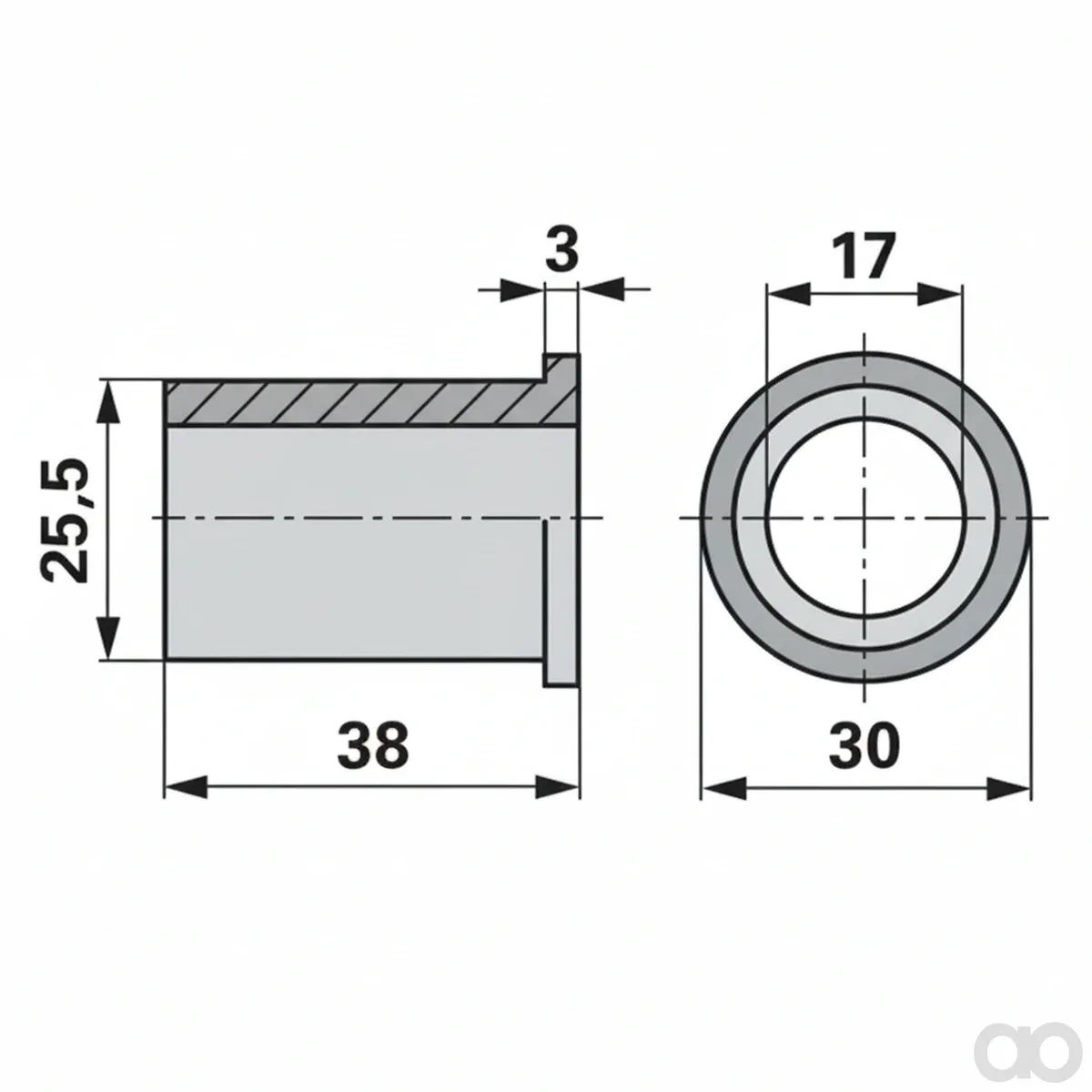 Prillinger - 00629033 - Plastic Bush Instead of