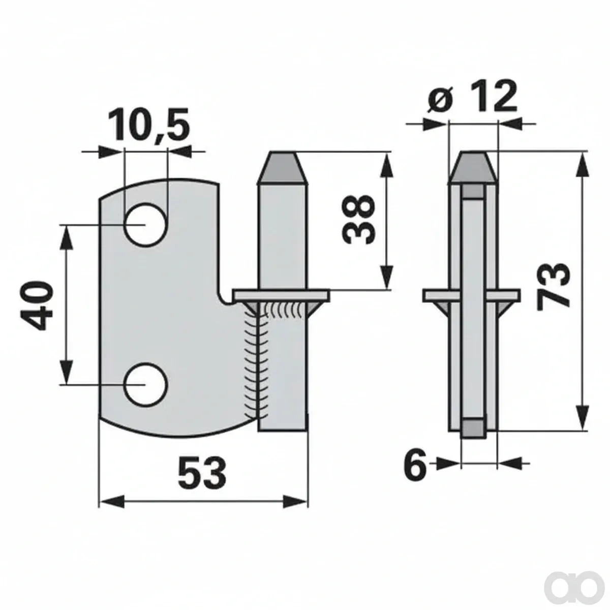 Prillinger - 00629045 - Hinge Pin Instead of A