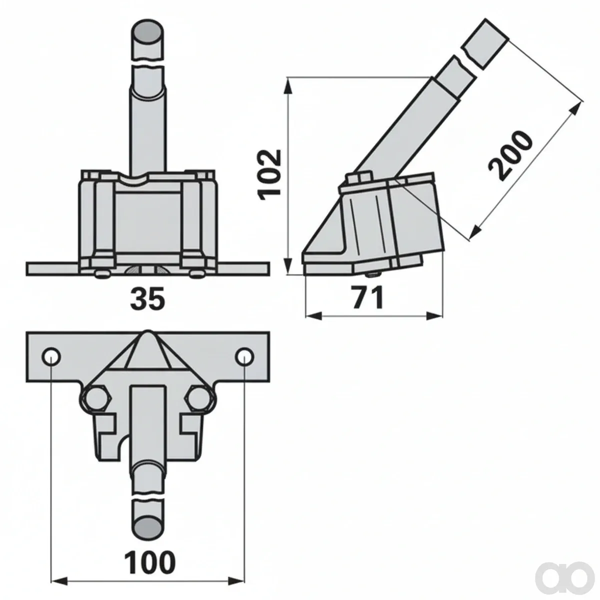 Prillinger - 00645101 - Cutter Head With Short Base Plate