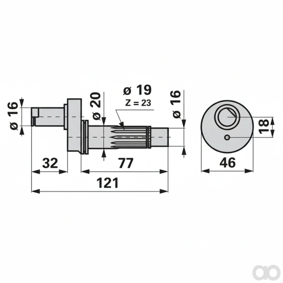 Prillinger - 00645110 - Eccentric Shaft Instead Of Cas