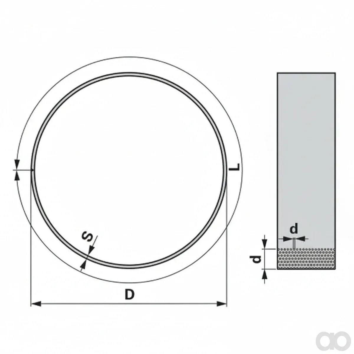 Prillinger - 00670153 - Welded Round Sieve 1690x62x