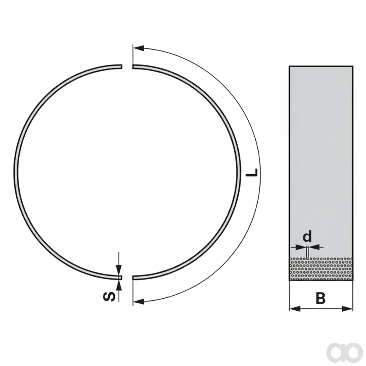 Prillinger - 00670521 - Sieve Segment 665x102x2 Hole 3 mm