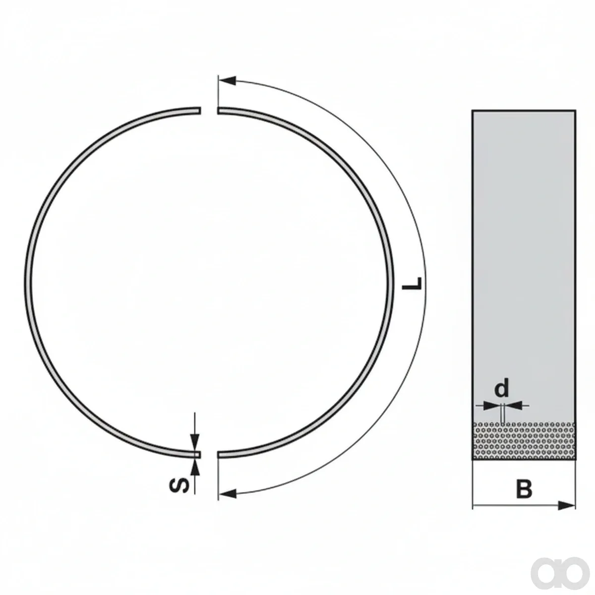 Prillinger - 00670931 - Sieve Segments 779x80x2 Hole 3 mm
