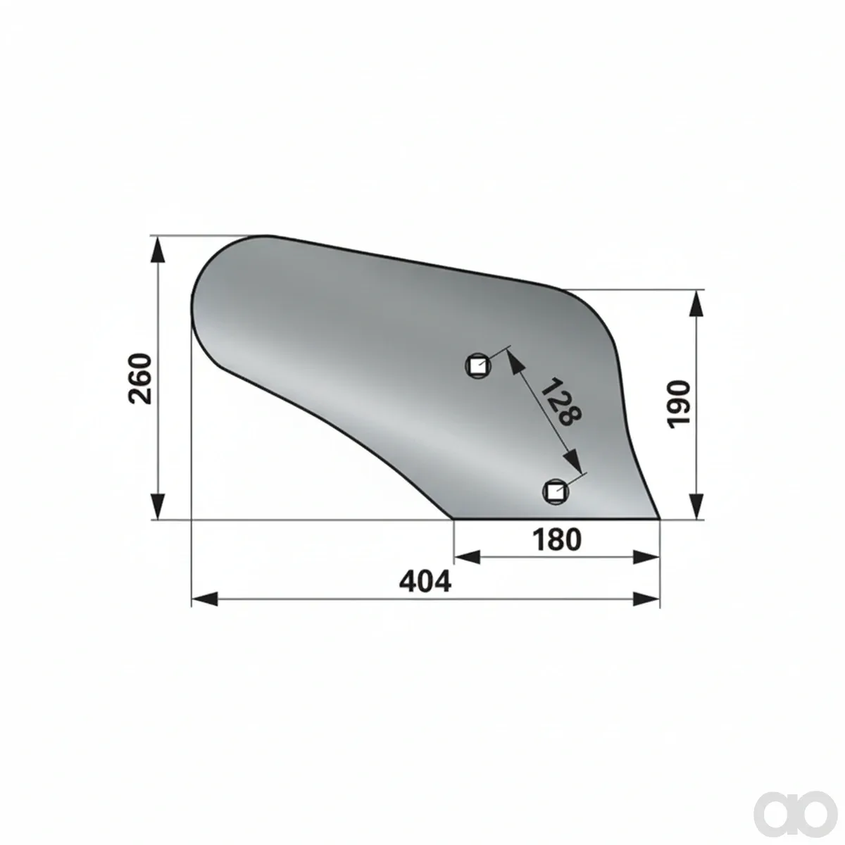 Prillinger - 00690166 - Moldboard Right for Universal Plow