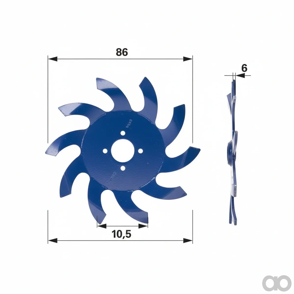 Prillinger - 00690264 - Rolling Hoe Star Right 6mm