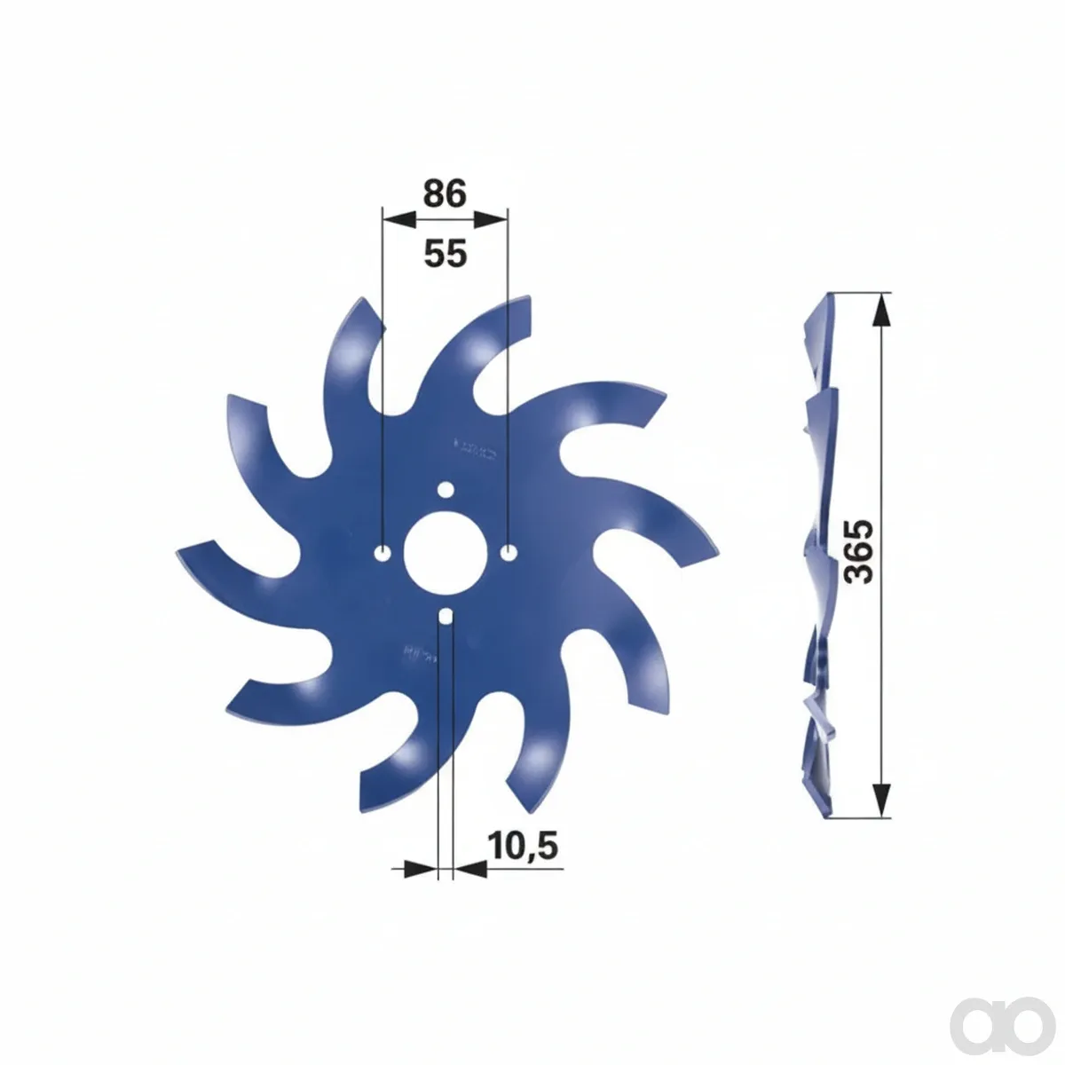 Prillinger - 00690265 - Rolling Hoe Star Left 6mm