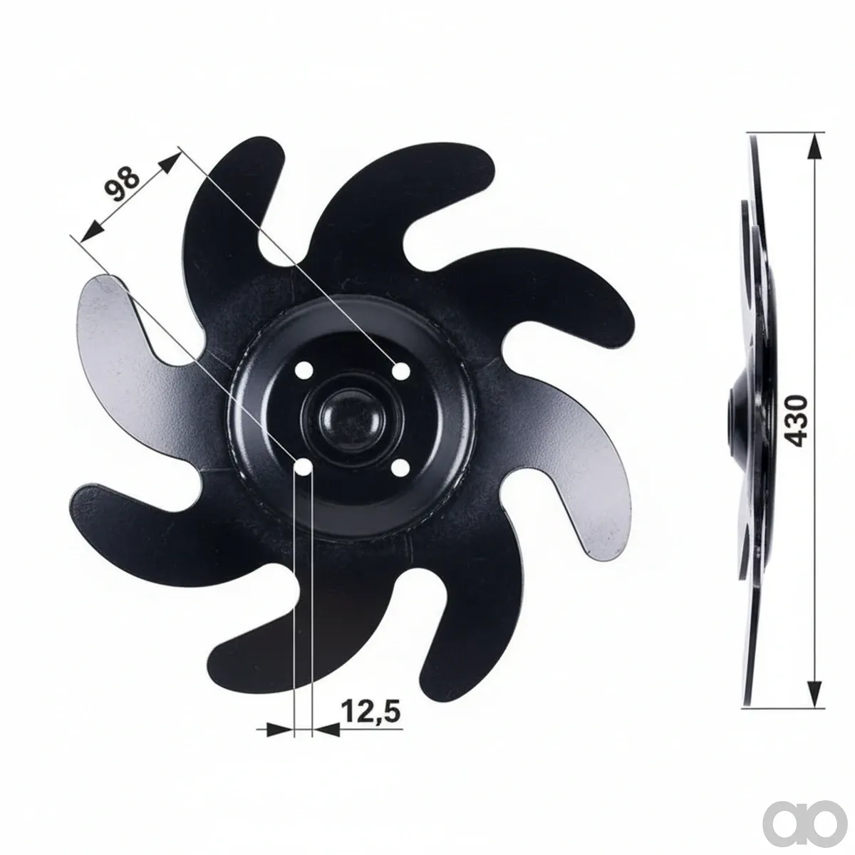 Prillinger - 00690267 - Rolling Hoe Star Left 5mm Diameter 430