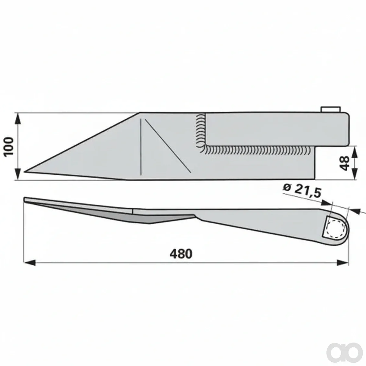 Prillinger - 00700115 - Manure Scraper Left Length