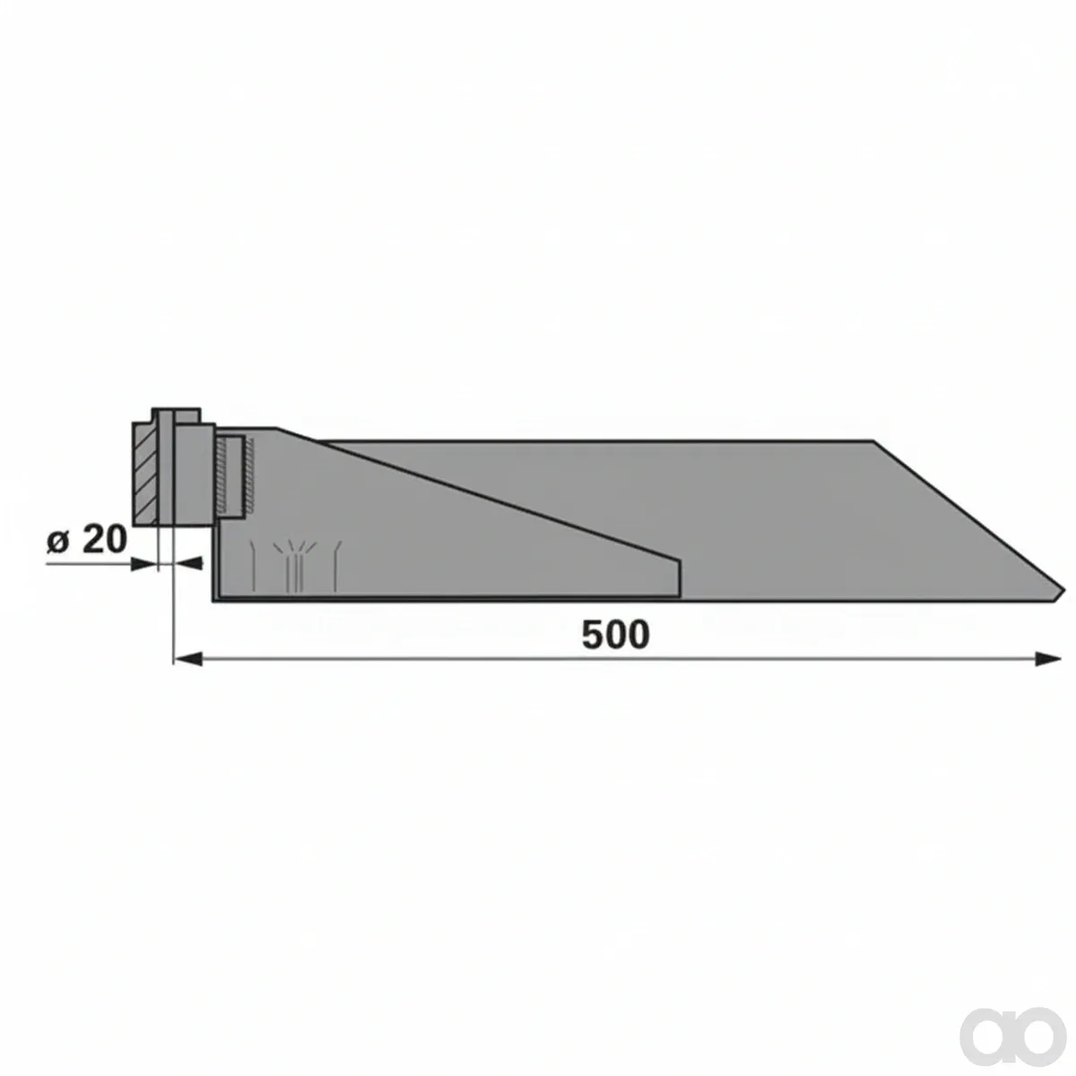 Prillinger - 00700120 - Manure Scraper Right Length