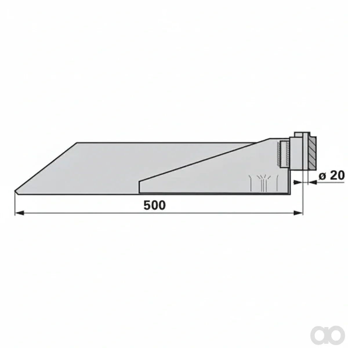 Prillinger - 00700121 - Manure Scraper Left Length