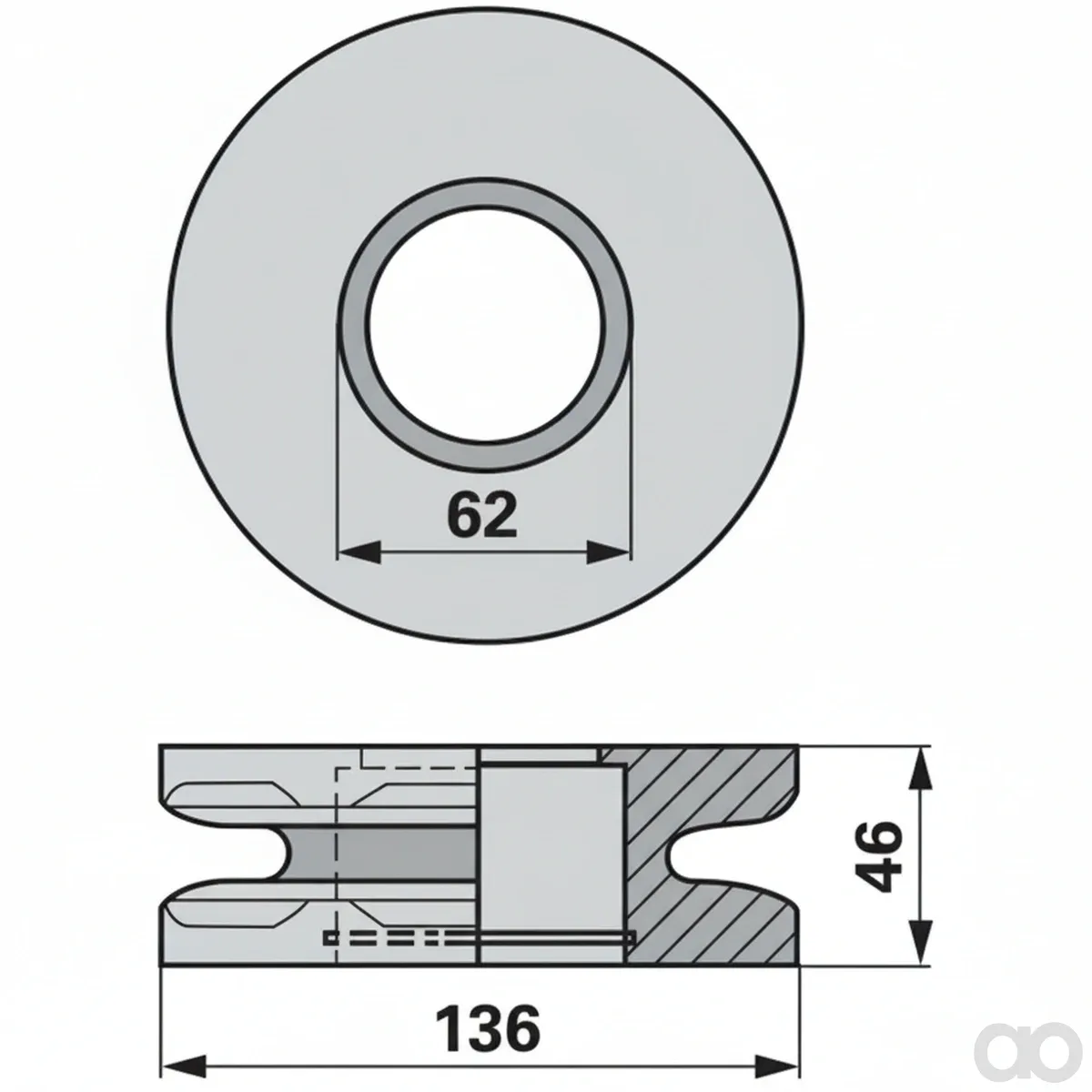 Prillinger - 00700128 - Sprocket 8x31 mm 6Z Top for S