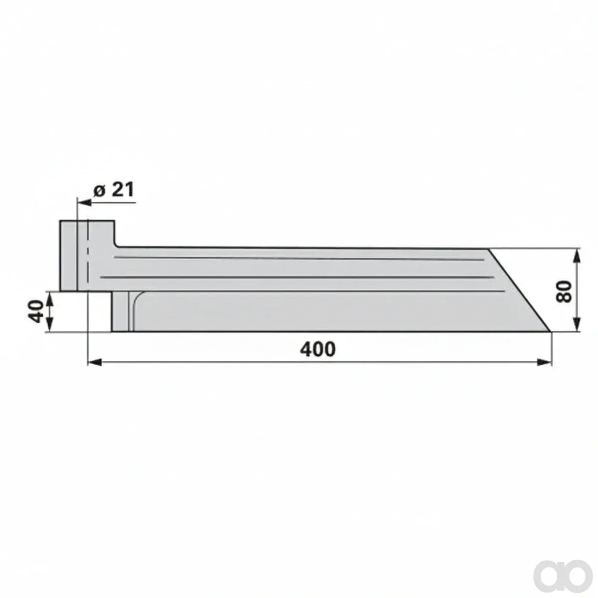 Prillinger - 00700137 - Manure Scraper Right Length