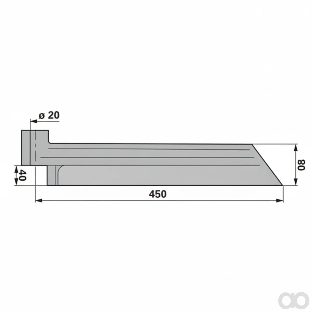 Prillinger - 00700139 - Manure Scraper Right Length