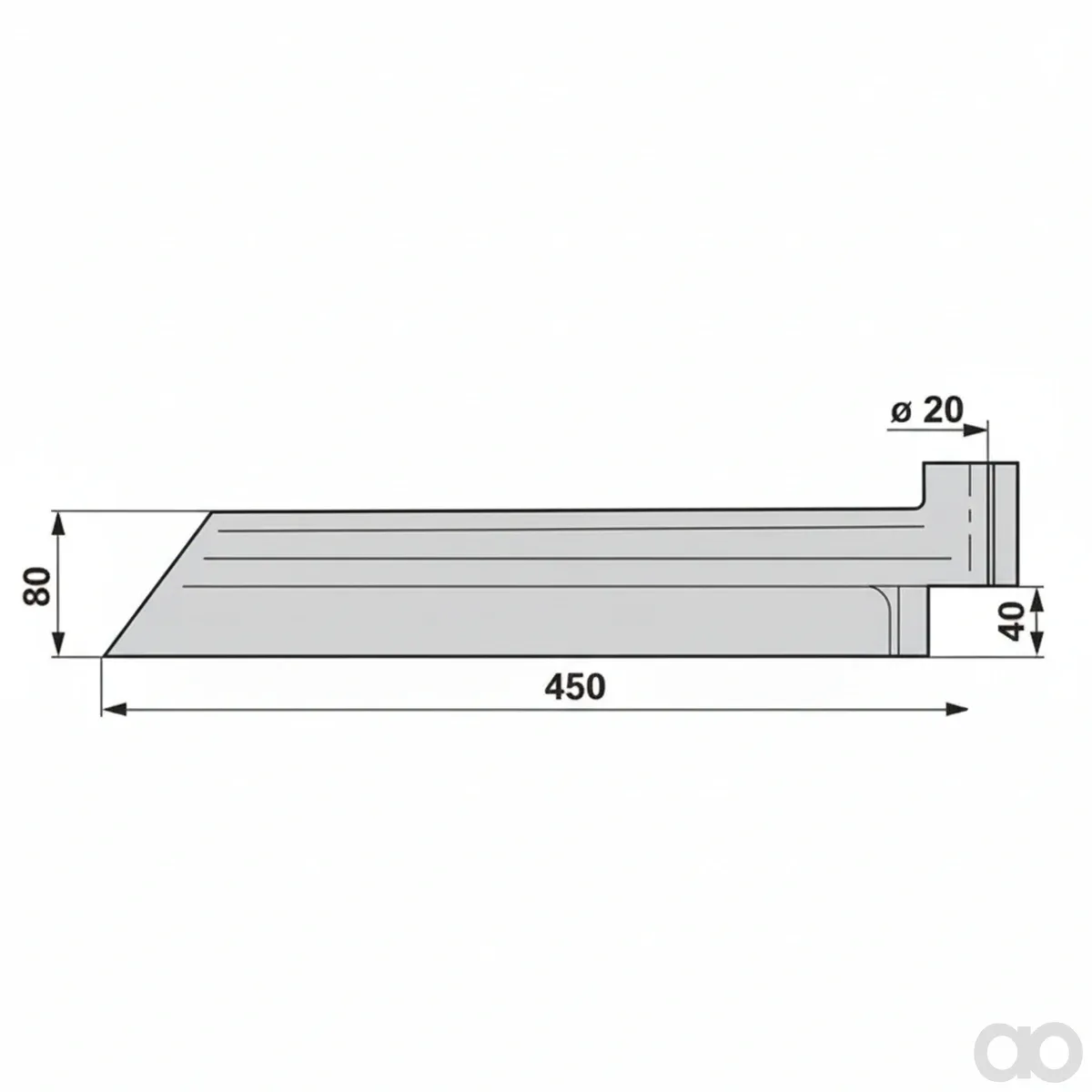 Prillinger - 00700140 - Manure Scraper Left Length