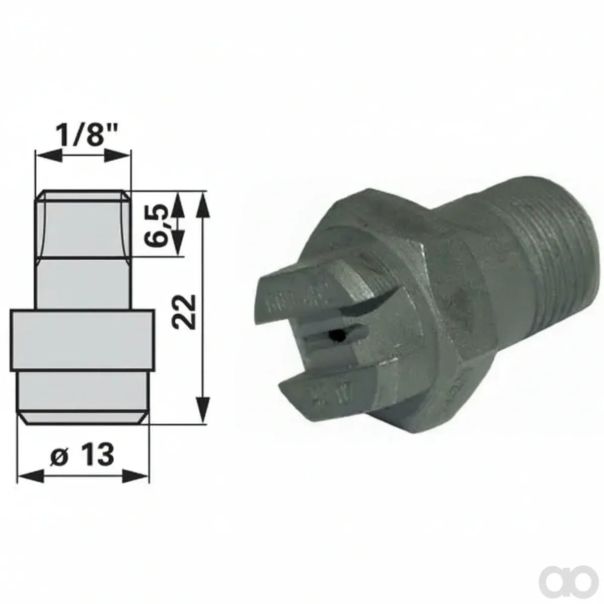 Prillinger - 00750501 - Flat Spray Nozzle 04 G1/8