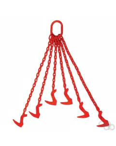 Prillinger - 00768413 - Tagline with 6 Hooks 8mm B