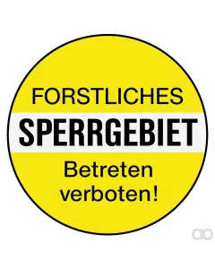 Prillinger - 00768457 - Warning Sign Forest Restricted Area