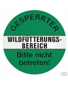 Prillinger - 00768460 - Warning Sign Blocked Wildlife Feeding